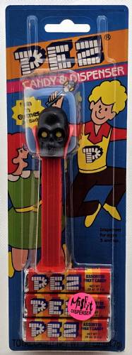PEZ - Halloween - Misfits - Skull - Black Head - B
