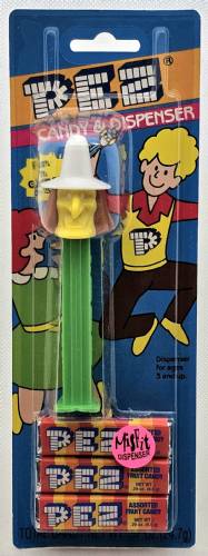 PEZ - Halloween - Misfits - Witch - Yellow Face - D