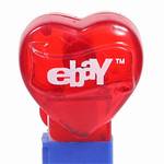PEZ - ebay Heart  Red Crystal Heart