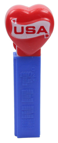 PEZ - Hearts - USA Heart - Red Heart