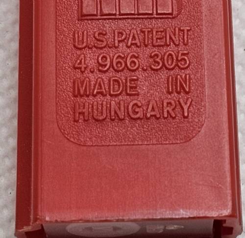 PEZ - Valentine - Happy Valentine's Day - Italic Black on Red