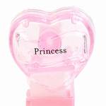 PEZ - Princess  Nonitalic Black on Crystal Pink on White hearts on pink