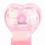 PEZ - Smile  Nonitalic Black on Crystal Pink on White hearts on pink