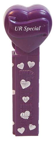 PEZ - Valentine - UR Special - Italic White on Dark Purple