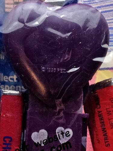 PEZ - Valentine - UR Special - Italic White on Dark Purple