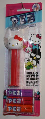 PEZ - Hello Kitty - Hello Kitty - White Head Red Bow