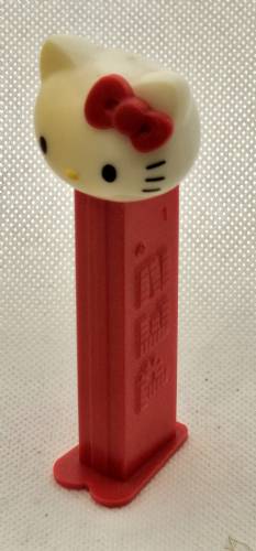 PEZ - Hello Kitty - Hello Kitty - White Head Red Bow