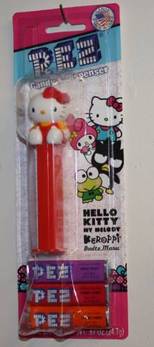 PEZ - Hello Kitty - Fullbody - Hello Kitty in Overalls - White