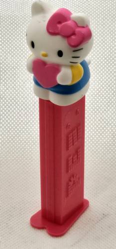 PEZ - Fullbody - Hello Kitty with Heart - White Kitty with pink bow and heart