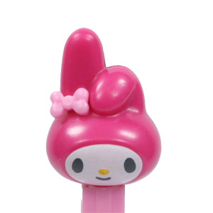 PEZ - Hello Kitty - My Melody - Pink and White Head, big mouth - A