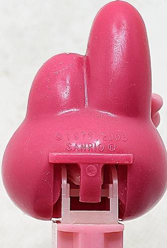 PEZ - Hello Kitty - My Melody - Pink and White Head, big mouth - A