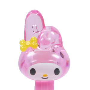 PEZ - Crystal Collection - My Melody - Clear Crystal Pink and White Head