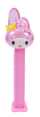 PEZ - Crystal Collection - My Melody - Clear Crystal Pink and White Head