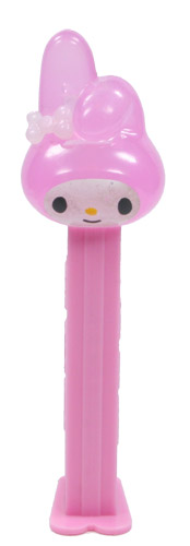 PEZ - Crystal Collection - My Melody - Cloudy Crystal Pink and White Head