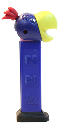 PEZ - Kooky Zoo - Cockatoo - Blue Head, Yellow Beak