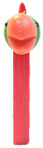 PEZ - Kooky Zoo - Cockatoo - Green Head, Peach Beak