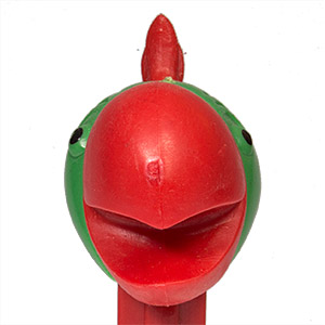 PEZ - Kooky Zoo - Cockatoo - Green Head, Red Beak