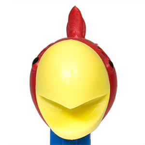 PEZ - Kooky Zoo - Cockatoo - Red Head, Yellow Beak