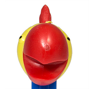 PEZ - Kooky Zoo - Cockatoo - Yellow Head, Red Beak