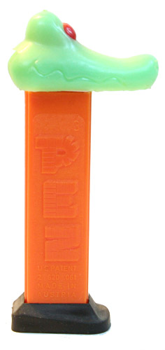 PEZ - Kooky Zoo - Crocodile - Light Green Head