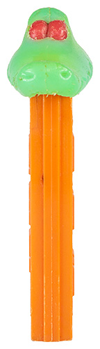 PEZ - Kooky Zoo - Crocodile - Light Green Head