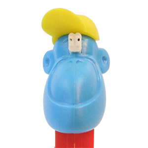 PEZ - Kooky Zoo - Mimic the Monkey - Blue/Yellow