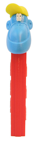 PEZ - Kooky Zoo - Mimic the Monkey - Blue/Yellow