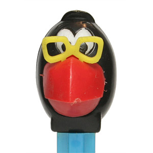 PEZ - Kooky Zoo - Raven - Black/Short Red/Yellow