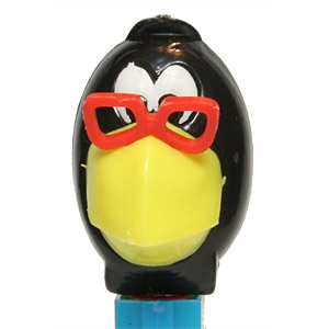 PEZ - Kooky Zoo - Raven - Black/Short Yellow/Red