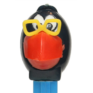 PEZ - Kooky Zoo - Raven - Blue/Short Red/Yellow