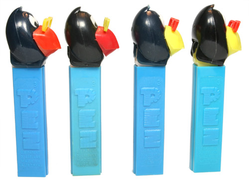 PEZ - Kooky Zoo - Raven - Blue/Short Red/Yellow