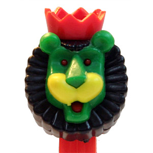 PEZ - Kooky Zoo - Roar the Lion - Black/Green/Red
