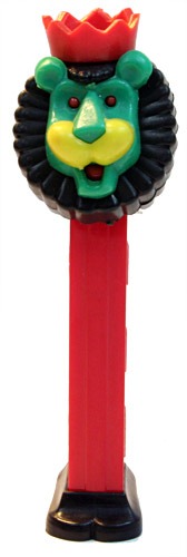 PEZ - Kooky Zoo - Roar the Lion - Black/Green/Red