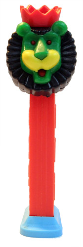 PEZ - Kooky Zoo - Roar the Lion - Black/Green/Red