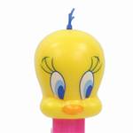 PEZ - Tweety Bird E  on tweety! with white flowers on pink
