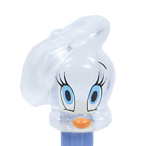 PEZ - Back In Action - Tweety Bird "French Tweety" - Clear Crystal Head