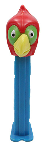 PEZ - Merry Music Makers - Parrot Whistle - Red Head, Yellow Beak