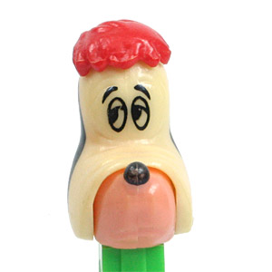 PEZ - MGM Cartoons - Droopy Dog - Short Ears, ivory head - B