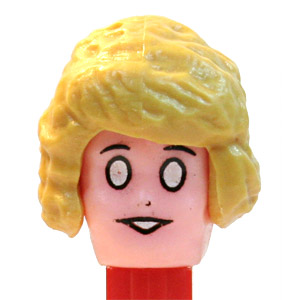 PEZ - Humans - Annie - Tan Head, Light Yellow Hair