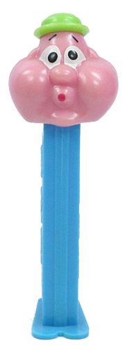 PEZ - PEZ Miscellaneous - Bubbleman - Pink Face, Green Hat