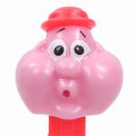 PEZ - Bubbleman  Pink Face, Neon Red Hat