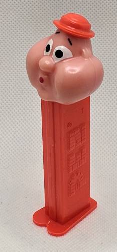 PEZ - PEZ Miscellaneous - Bubbleman - Pink Face, Neon Red Hat