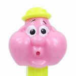 PEZ - Bubbleman Pink Face, Neon Yellow Hat