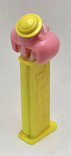 PEZ - PEZ Miscellaneous - Bubbleman - Pink Face, Neon Yellow Hat