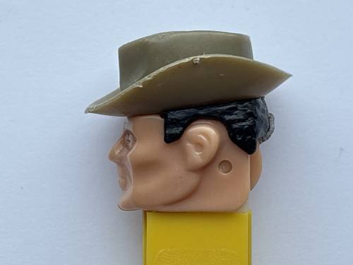 PEZ - Humans - Cowboy - Peach Face, Brown Hat