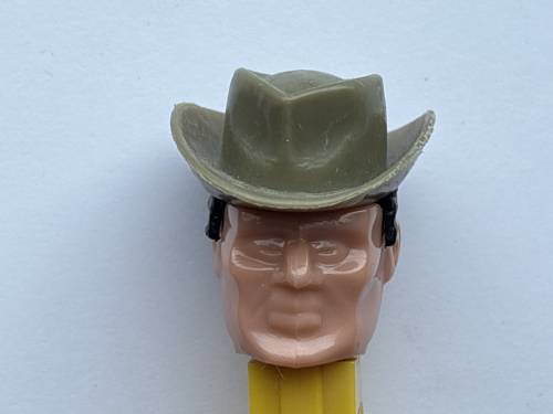 PEZ - Humans - Cowboy - Peach Face, Brown Hat