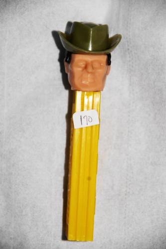 PEZ - Humans - Cowboy - Peach Face, Green Hat