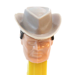 PEZ - Humans - Cowboy - Peach Face, Tan Hat