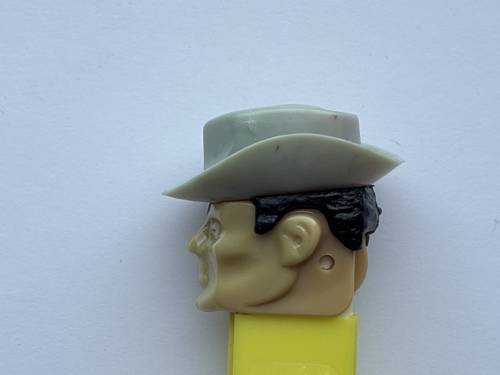 PEZ - Humans - Cowboy - Peach Face, Tan Hat