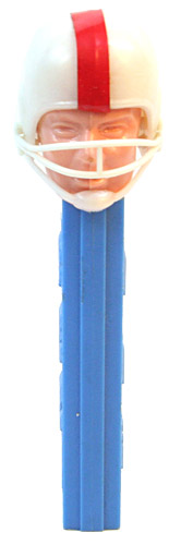 PEZ - Humans - Football Player - White Helmet, Red Stripe